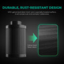 Grow Lüfter Filter | 4″ (100-mm) | Luftkohlefilter zur Geruchskontrolle